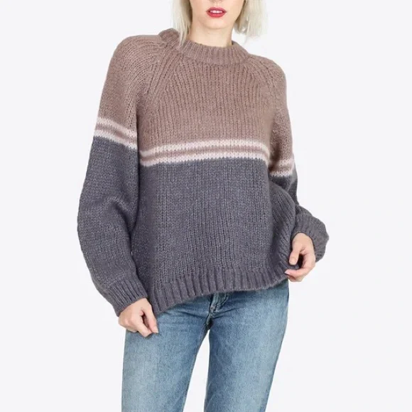 Xirena Sweater Alpaca Blend Knit Mock Neck Pullover Neutral Snowbird Size XS - Picture 9 of 9